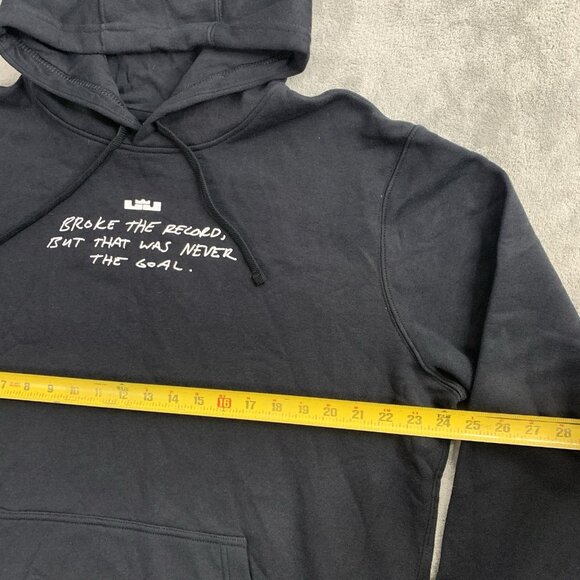 Nike Hoodie Mens XL LeBron James NBA Scoring Title Record Pullover Black Sweater - Picture 4 of 9